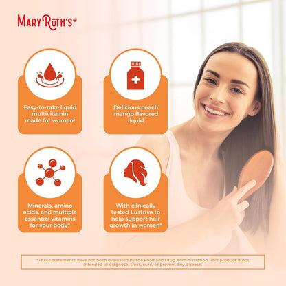 MARYRUTH MULTIVITAMÍNICO ORGANICO LÍQUIDO+CRECIMIENTO DEL CABELLO